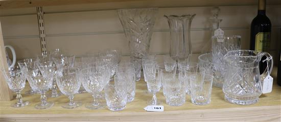 Part suites of Edinburgh and Stuart Crystal table glass and sundry other table glassware